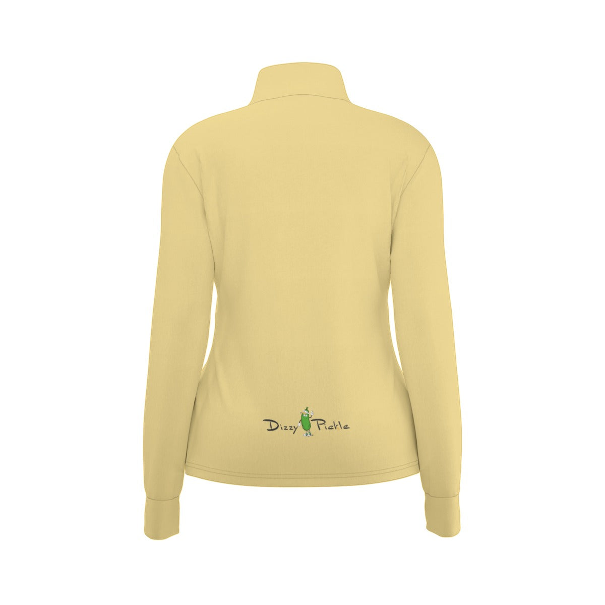 Dizzy Pickle DZY P Classic Butter Yellow Women's Pickleball Long Sleeve Thumbhole Jacket