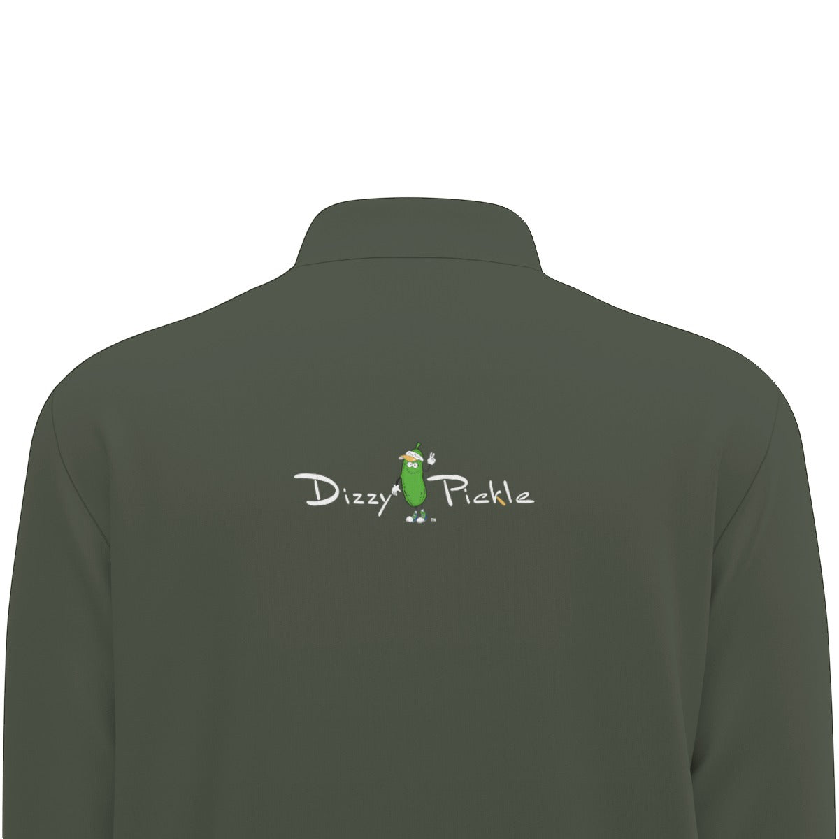 Dizzy Pickle DZY P Classic 5R8NB Men's Pickleball Half Zip Pullover - Olive Green