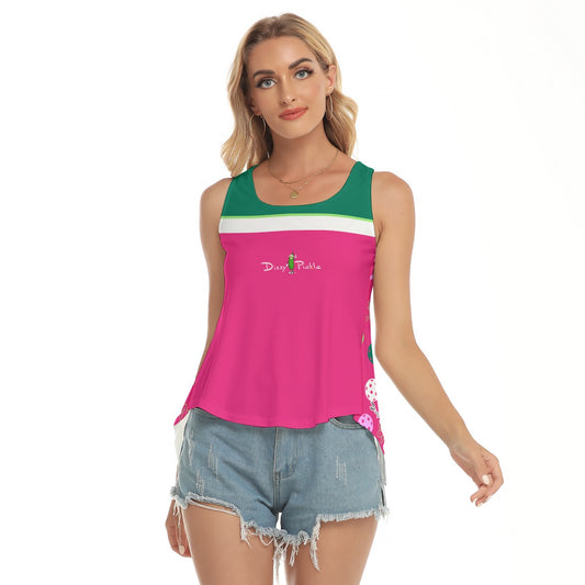 Dizzy Pickle Penny PG Hot Pink Main Women's Pickleball Open-Backed Sleeveless Tank Top