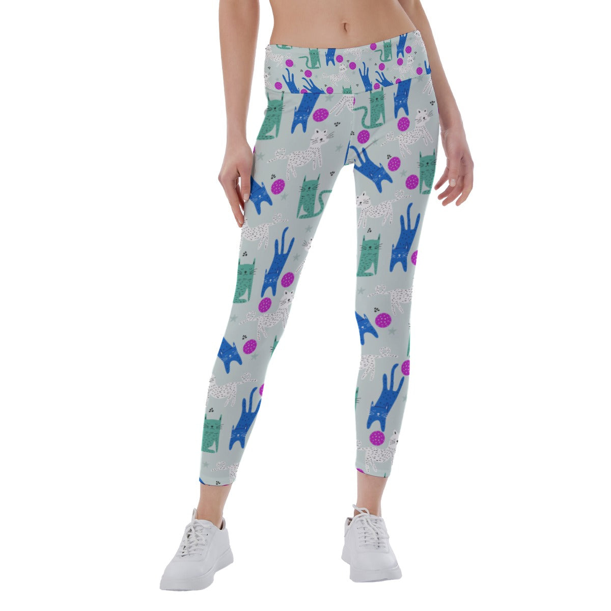 GrayC - Women's Pickleball Leggings - Mid-Fit - by Dizzy Pickle