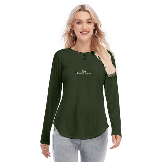 Dizzy Pickle DZY P Classic Cypress Women's Long Sleeve U-Shape Hem T-Shirt