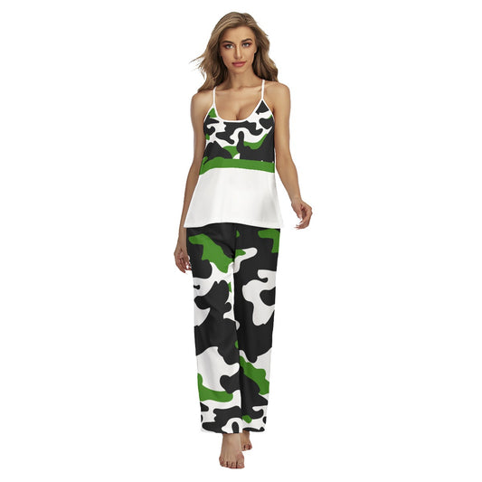 Kati - White - Pickleball Cami Pajamas Set by Dizzy Pickle