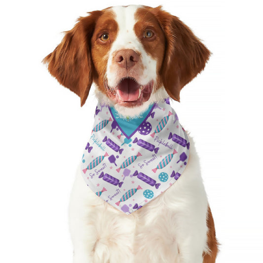 Dizzy Pickle So Sweet All Breed Reversible Pickleball Pet Scarf