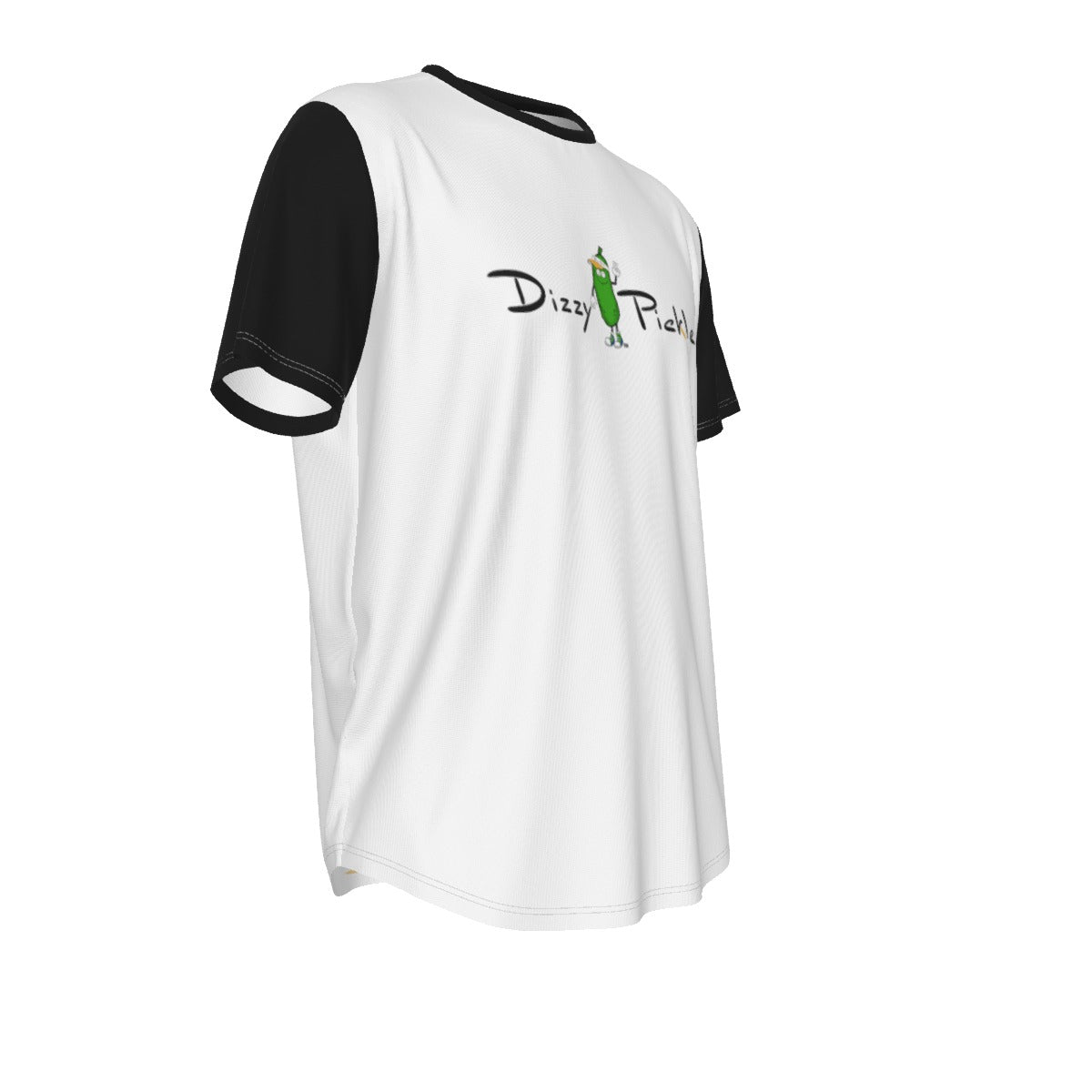 DZY P Classic - White/Black - Men's Short Sleeve Rounded Hem by Dizzy Pickle