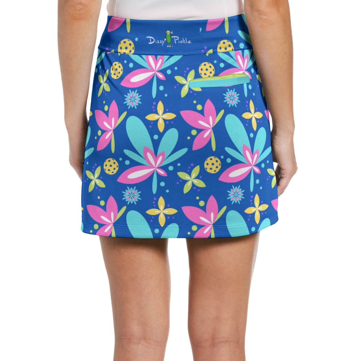 Dizzy Pickle Donna Blue 17" Women's Pickleball Performance Skort with Inner Shorts