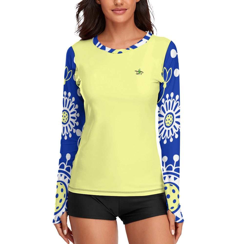 Dizzy Pickle Coming Up Daisies (Multiple Colors) Women's Long Sleeve Pickleball Performance Shirt