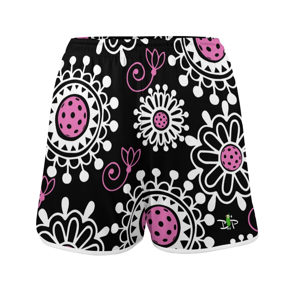 Dizzy Pickle Coming Up Daisies (Set)  Women's Picklebal Next-Level Activewear Shorts with Pockets