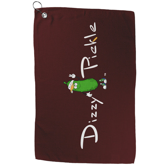 DZY P Classic - Burgandy - Waffle Pickleball Towel by Dizzy Pickle