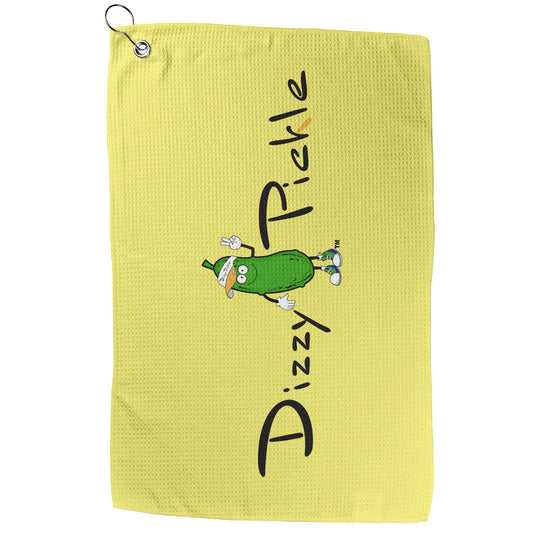 DZY P Classic - Butter Yellow - Waffle Pickleball Towel by Dizzy Pickle