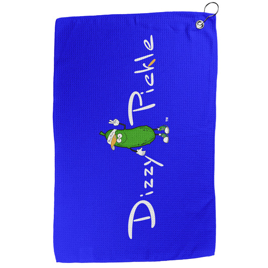 DZY P Classic - Cobalt Blue - Waffle Pickleball Towel by Dizzy Pickle