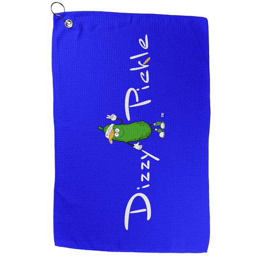 DZY P Classic - Cobalt Blue - Waffle Pickleball Towel by Dizzy Pickle