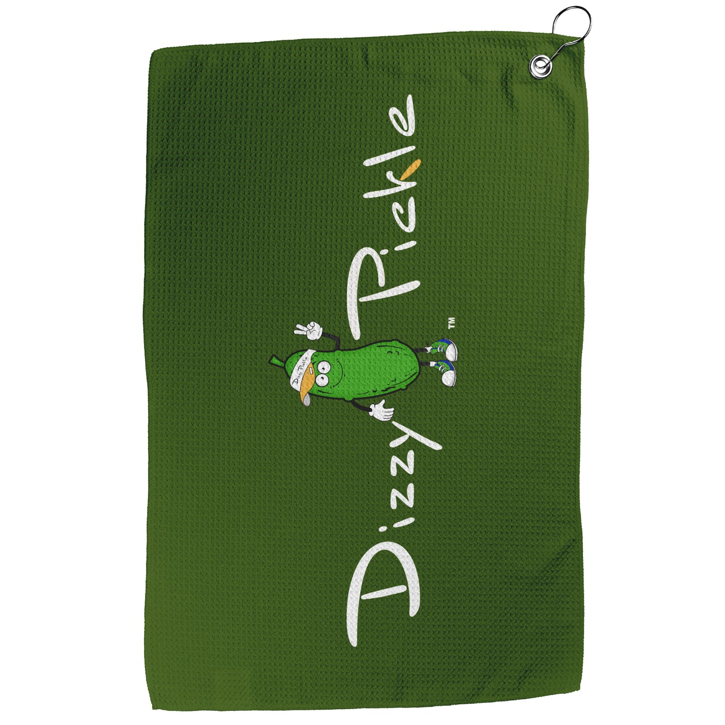DZY P Classic - Hunter Green - Waffle Pickleball Towel by Dizzy Pickle