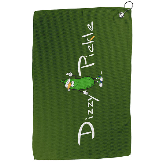 DZY P Classic - Hunter Green - Waffle Pickleball Towel by Dizzy Pickle