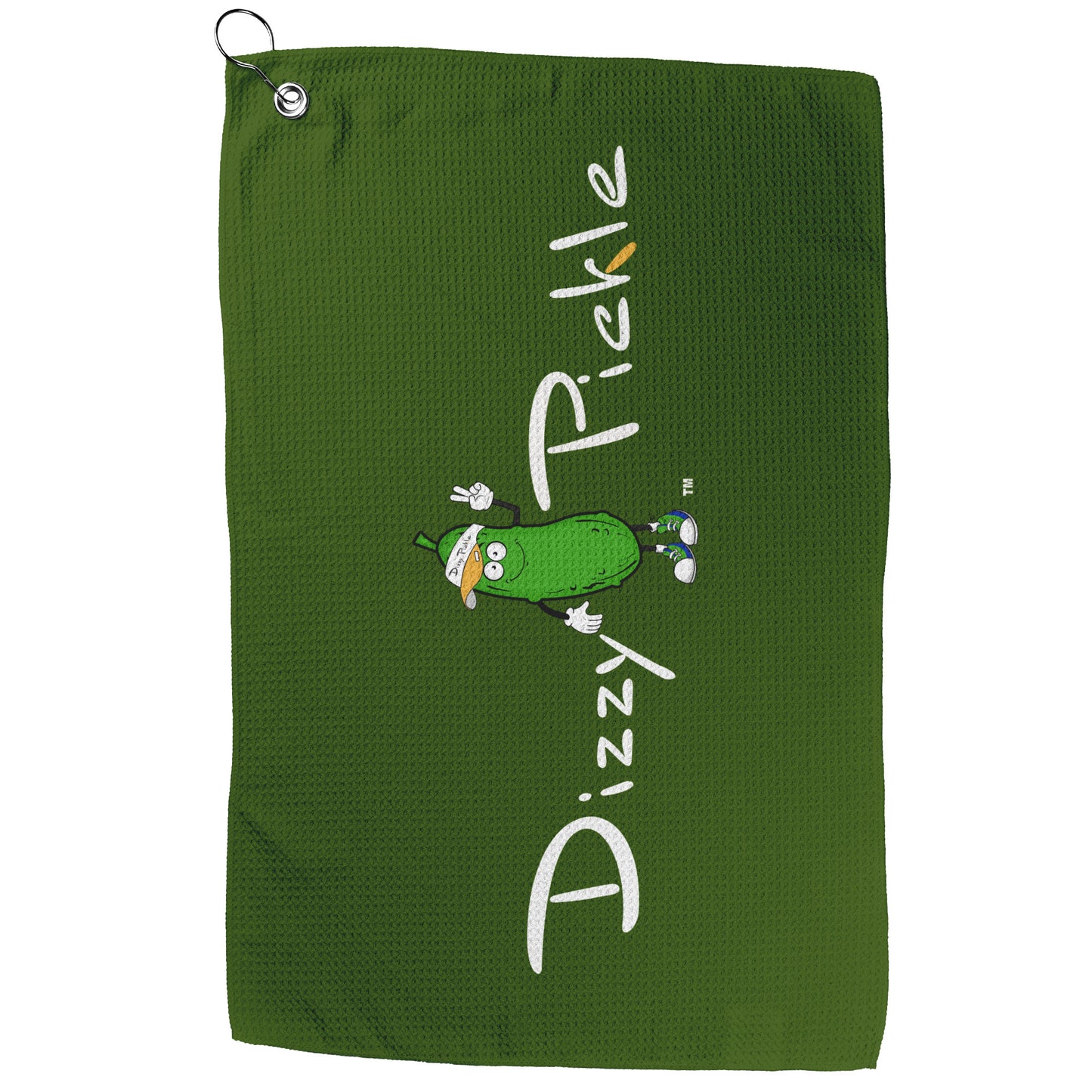 DZY P Classic - Hunter Green - Waffle Pickleball Towel by Dizzy Pickle