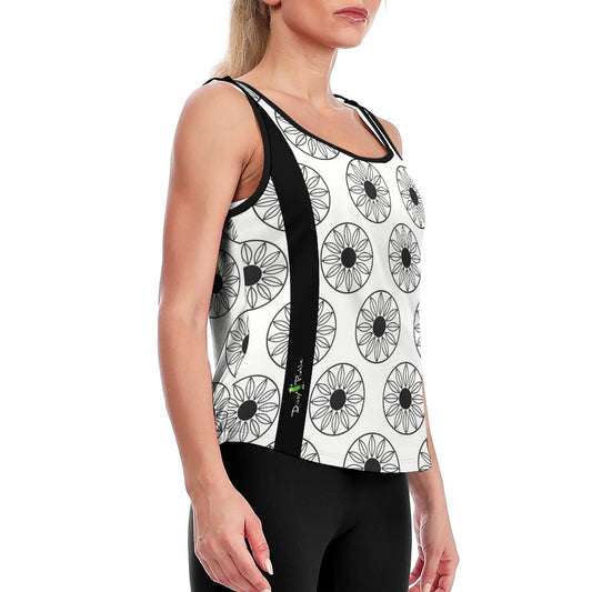 Dizzy Pickle Let's GEO 7754L Active Performance Loose Loose Yoga Vest