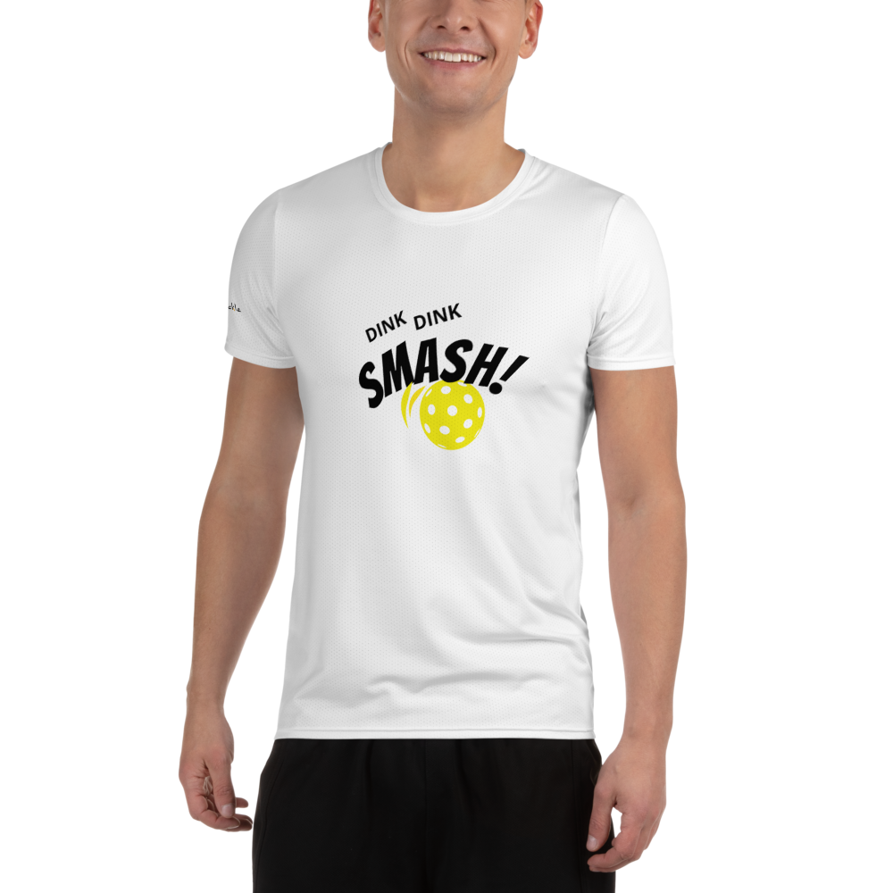 Dink Dink Smash Athletic Pickleball T-Shirt