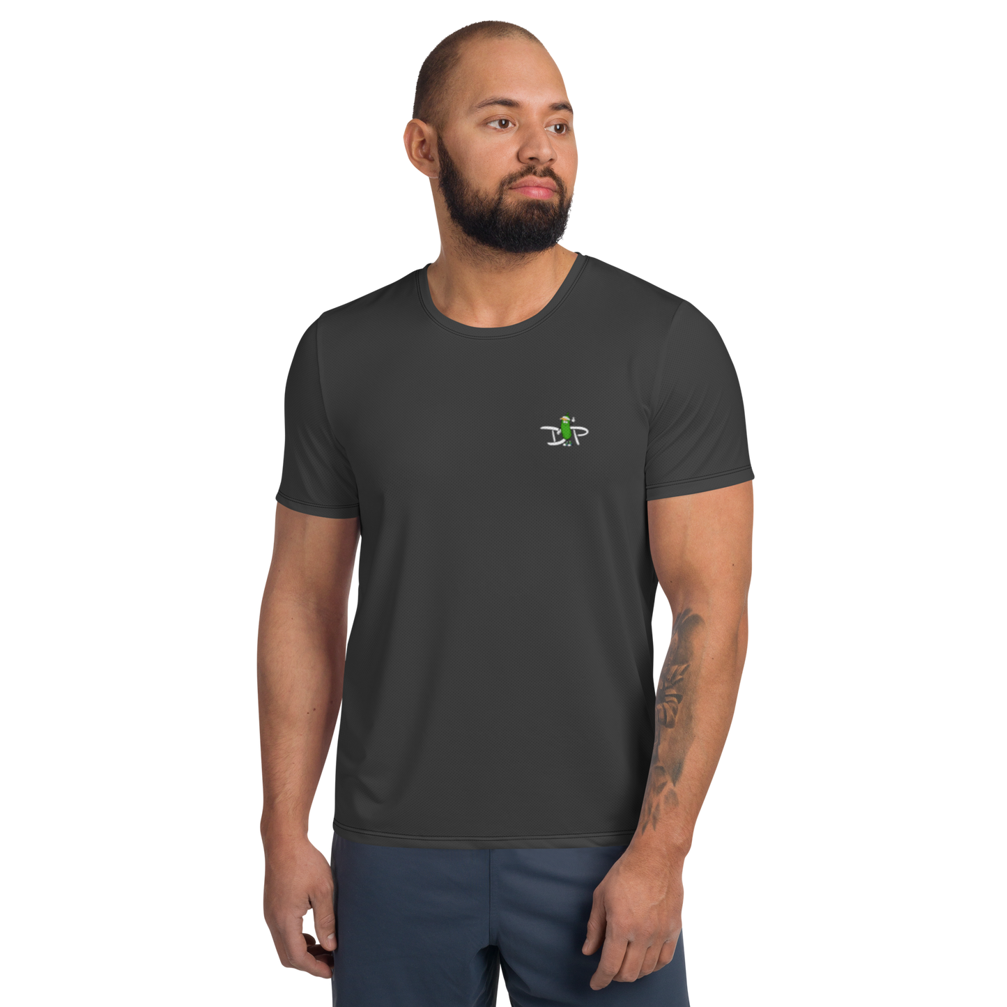 PICKLEBALL on Smoke - Men's Athletic T-Shirt by Dizzy Pickle