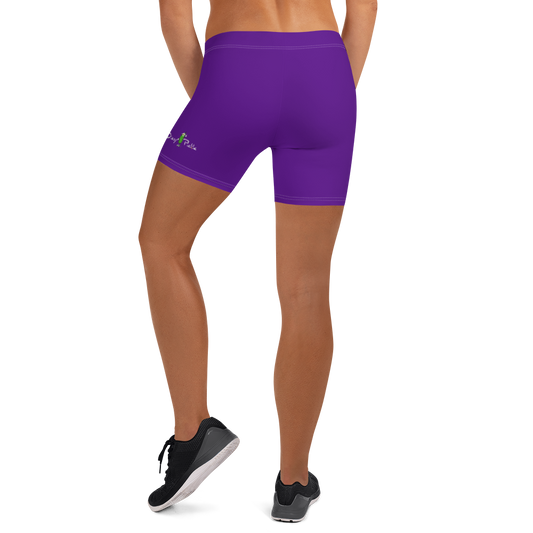 Dizzy Pickle DZY P Classic Women's Pickleball Sports Yoga Style Shorts Deep Purple