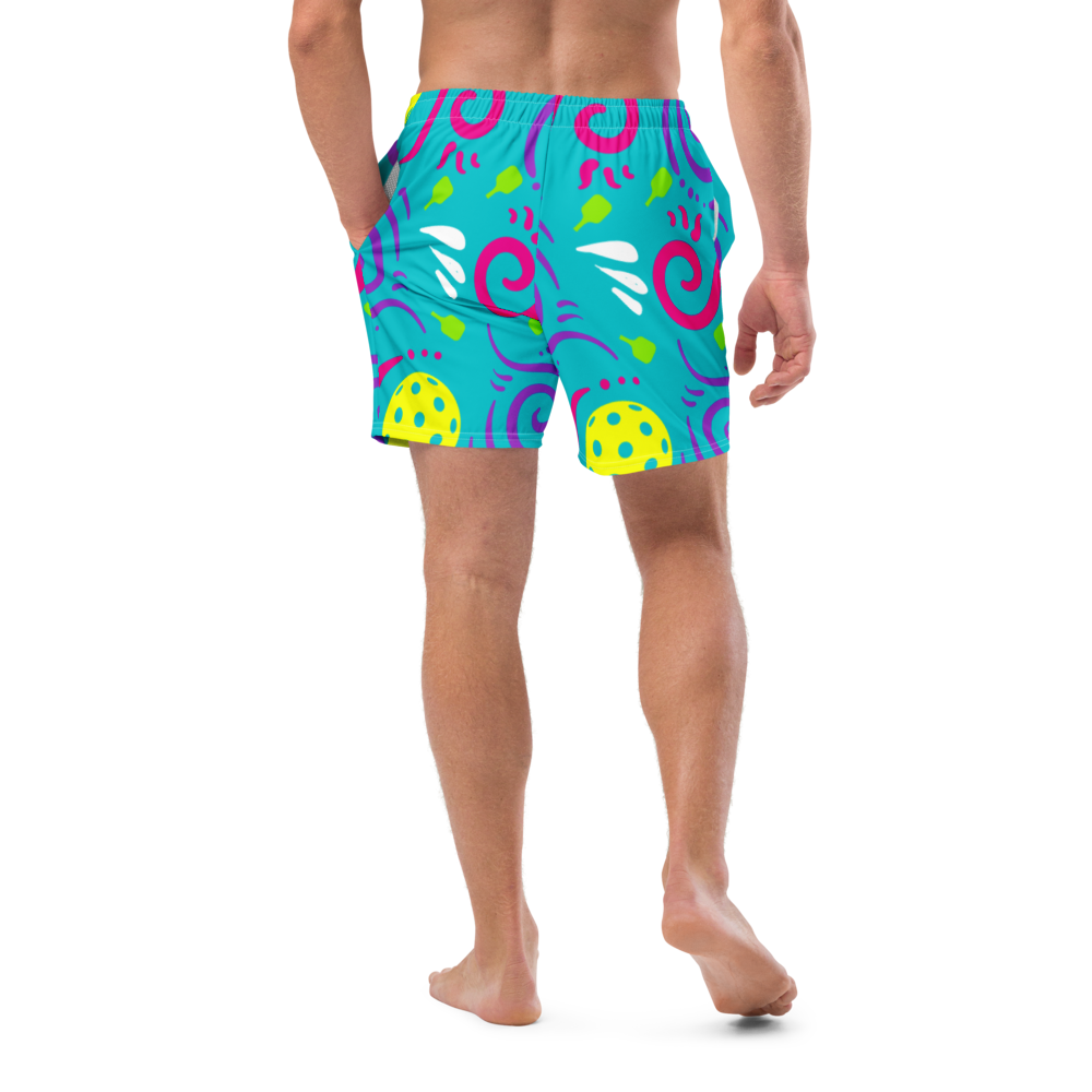 Dizzy Pickle It's Swell Pickleball Men's Swim Trunks