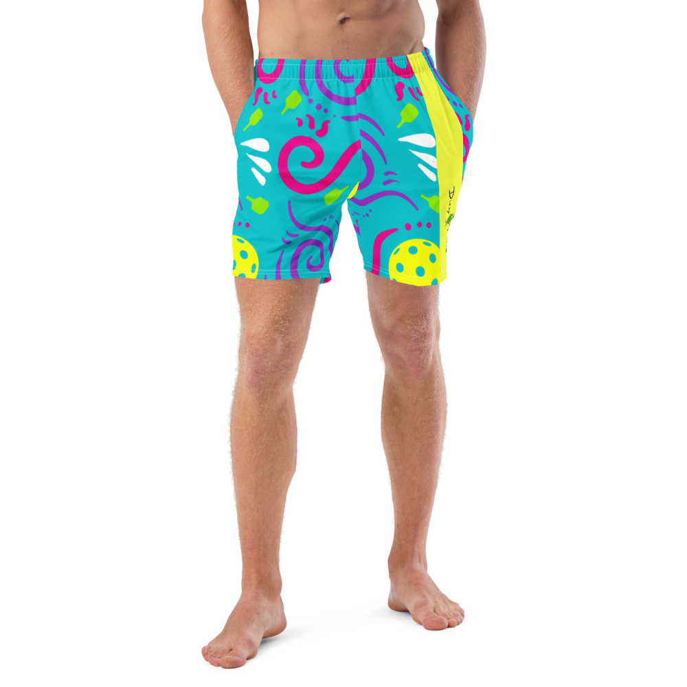 Dizzy Pickle It's Swell Pickleball Men's Swim Trunks