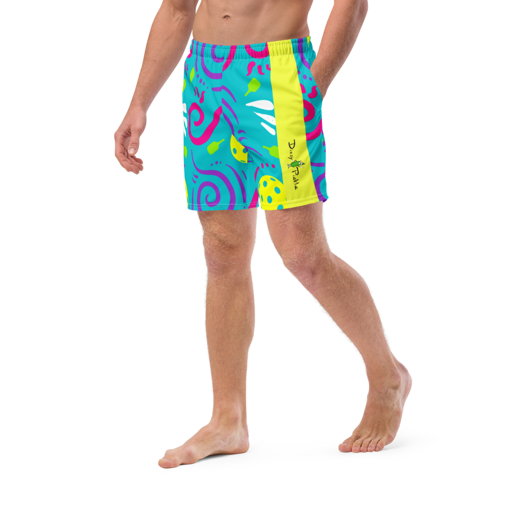 Dizzy Pickle It's Swell Pickleball Men's Swim Trunks