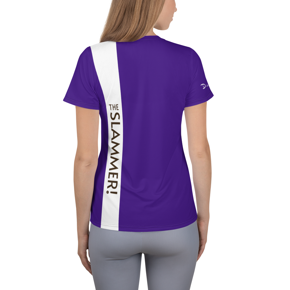 The Slammer in Deep Purple - Women's Athletic T-shirt by Dizzy Pickle