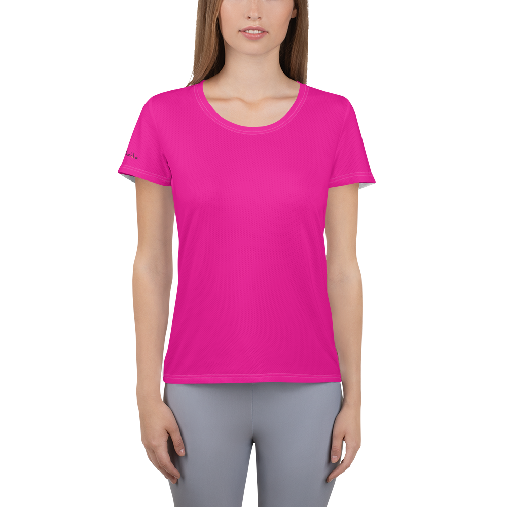 The Dinker in Pink - Women's Athletic T-shirt by Dizzy Pickle