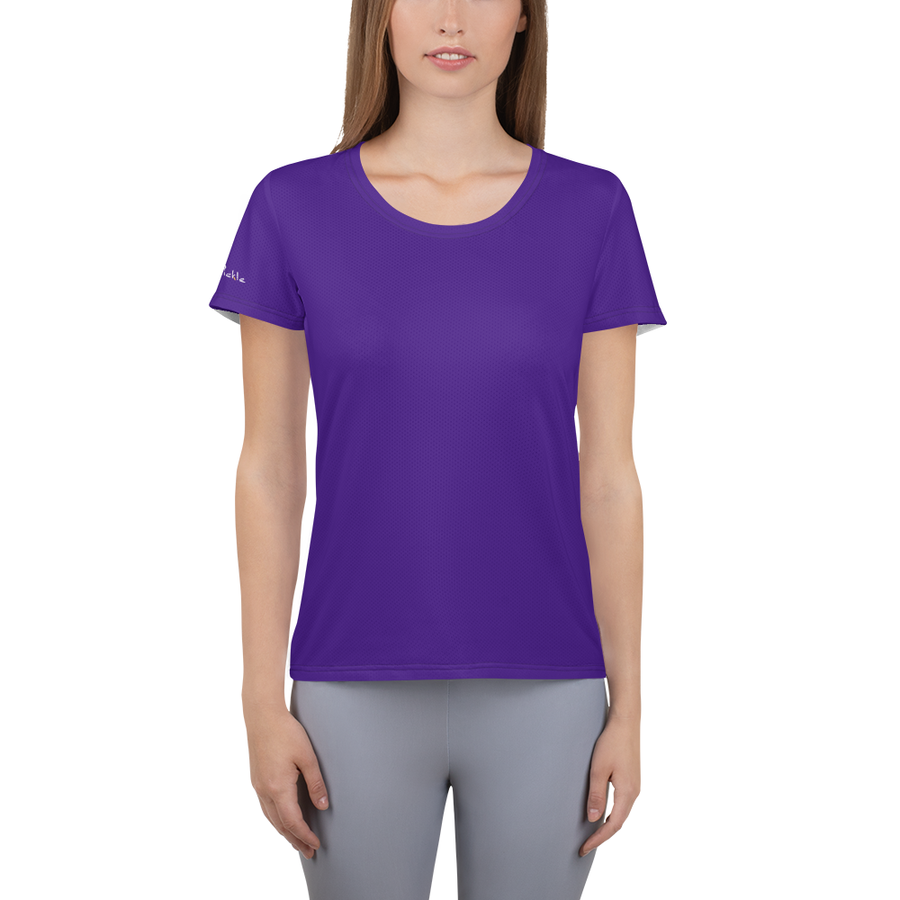 The Slammer in Deep Purple - Women's Athletic T-shirt by Dizzy Pickle