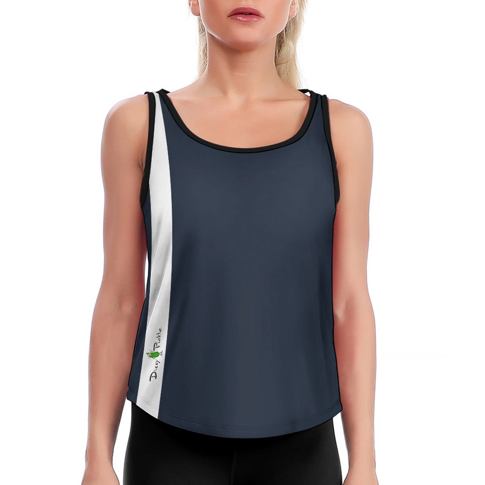Heidi - BW - Active Performance Loose Yoga Vest by Dizzy Pickle
