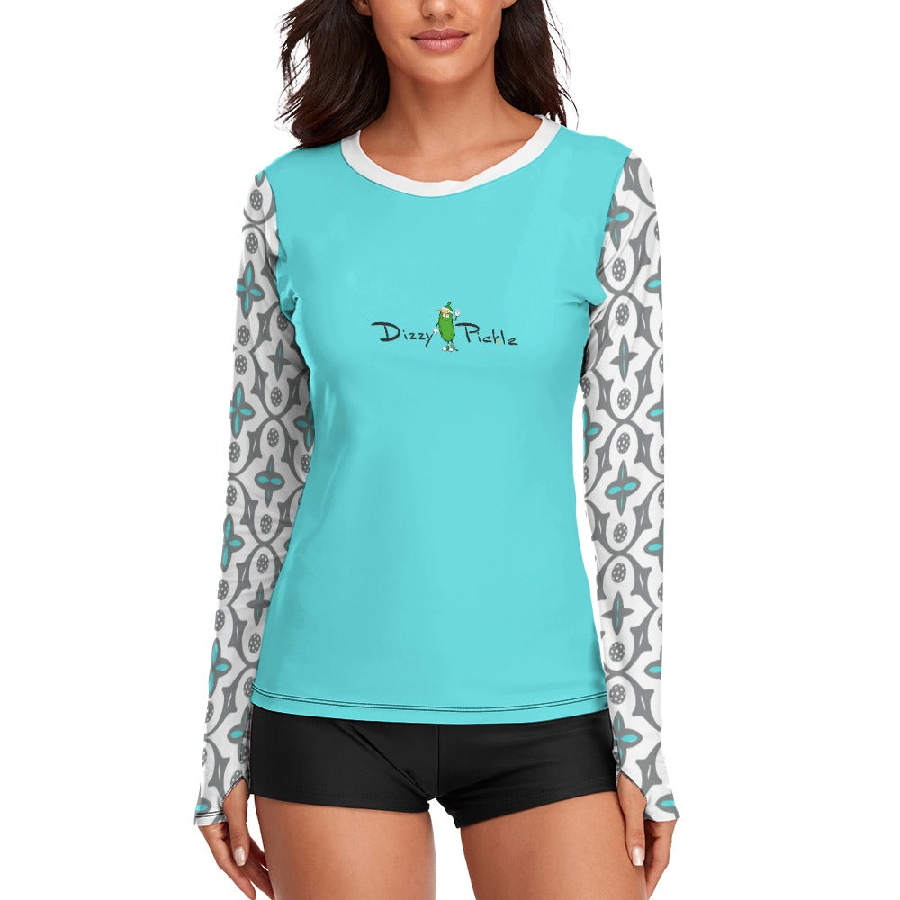 Shelby - Women's Long Sleeve Pickleball Performance Shirt by Dizzy Pickle