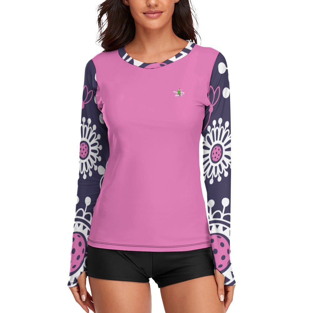 Dizzy Pickle Coming Up Daisies (Multiple Colors) Women's Long Sleeve Pickleball Performance Shirt